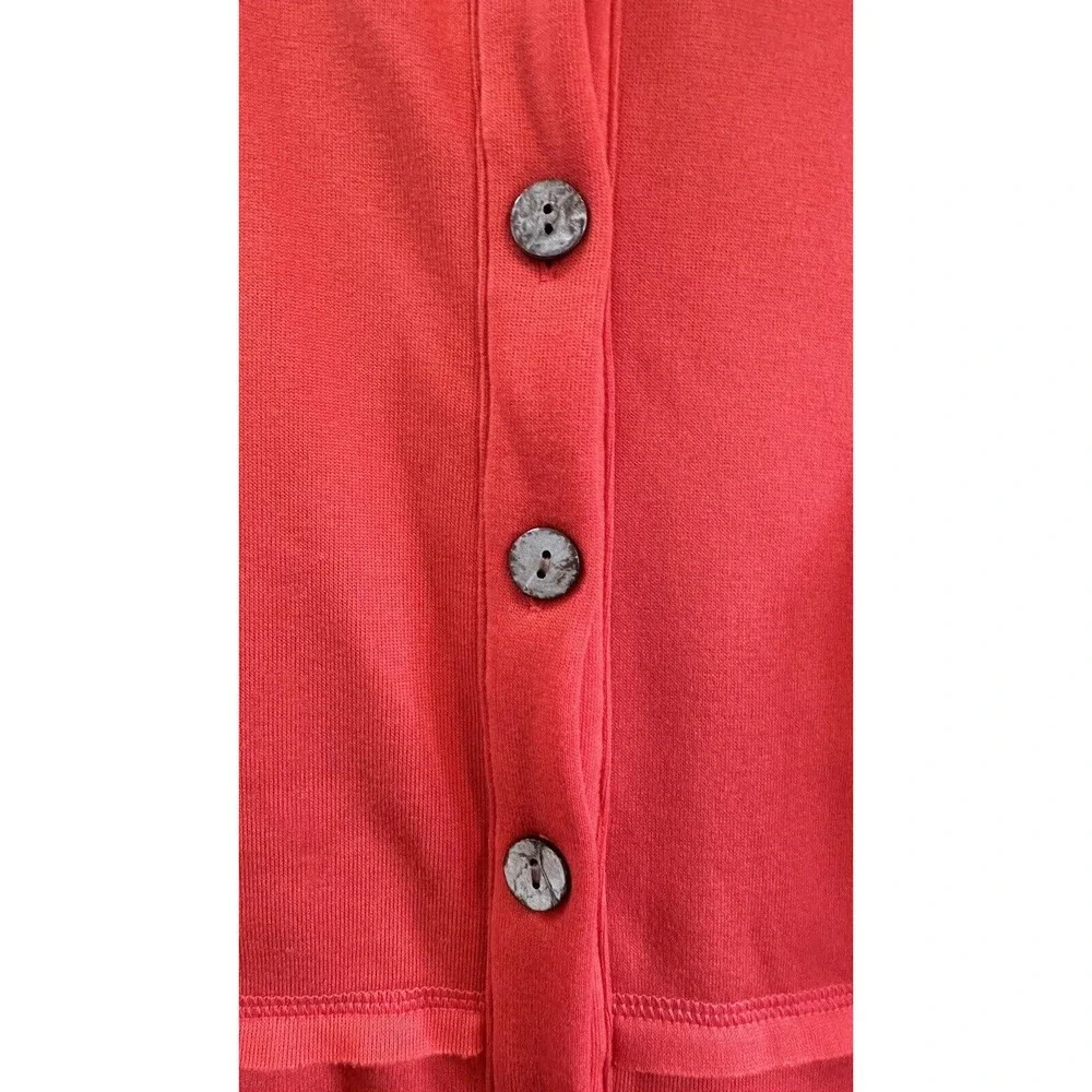 NWT, Floral Blooming Women’s Sz Medium Red Button Front Jacket w/Pockets - Picture 5 of 16
